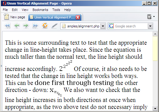 screenshot demonstrating baseline alignment of equation images